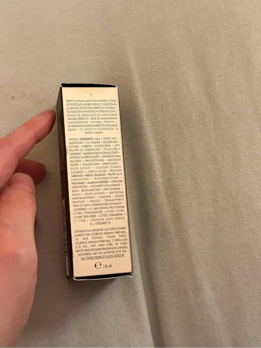 Armani Beauty- Luminous Silk Natural Glow Blurring Liquid Foundation, Color #2